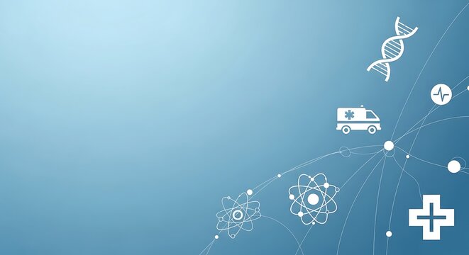 Medical science and technology concept background - Powered by Adobe