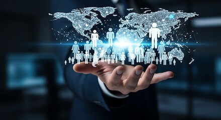 Global connection and human network in business