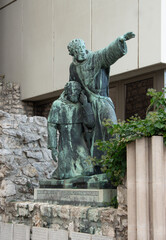 Statue of the Friar Julian and Gerhardus in Budapest