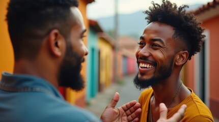 Vecinos latinoamericanos conversando