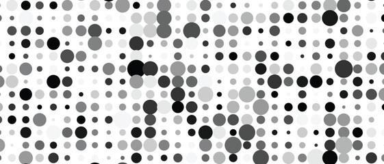 seamless pattern with colorful black color  circles