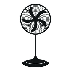 electric fan isolated on white