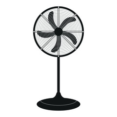 electric fan isolated on white