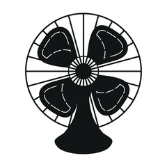 electric fan isolated on white