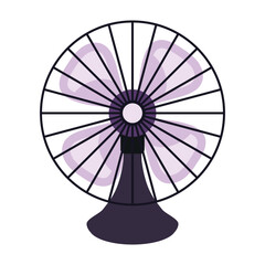 electric fan isolated on white