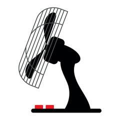 electric fan isolated on white