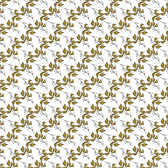 Yellow Olive Leaf Pattern: Seamless Background for Textile, Wallpaper, and Design Projects
