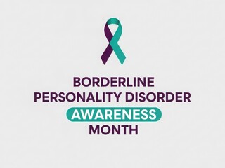 Borderline Personality Disorder Awareness Month ribbon BPD awareness mental health awareness