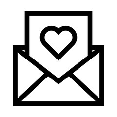 Letter Heart Icon