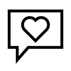 Chat Heart Icon
