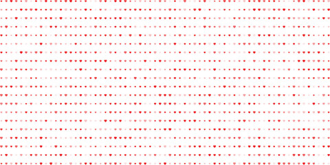 Romantic heart seamless pattern background with repeating red and pink love symbols for valentine design use