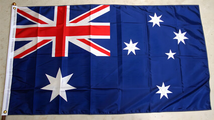 Australian flag waving with pride and national identity symbolism