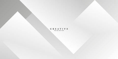 White and gray color abstract geometric background. Tech design. Vector illustration.