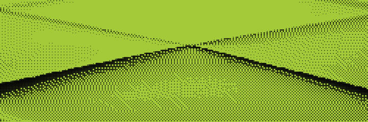 Grunge halftone texture green background