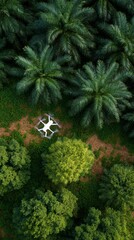 christmas tree in the garden