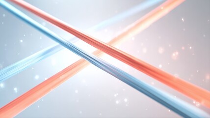 Dynamic Abstract Background with Intersecting Lines in Blue and Orange for Modern Design Projects