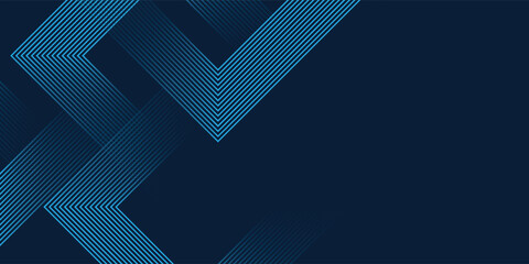 Blue geometric abstract background overlapping layers on bright space with line effect decoration. Circle style concept modern graphic design simple vector illustration eps10