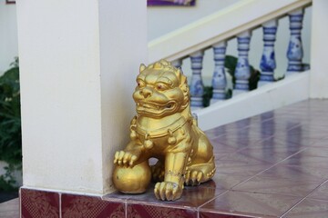 Big golden Buddha with Temple Area &ndash; Wat Muang &ndash; Thailand