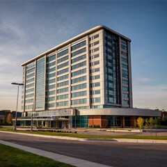 Fototapeta premium modern office building in the city