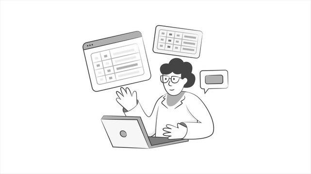 Spreadsheets Animation MP4 File