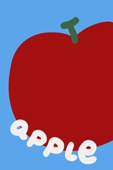 vector of a fresh apple On white background.