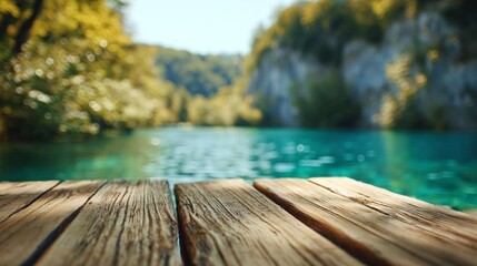 wooden bridge over the lake