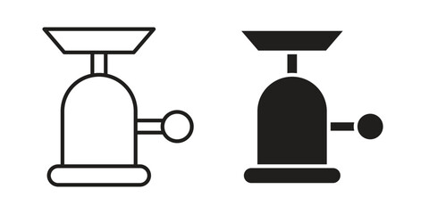 Camping gas icons in trendy flat style. symbol for your web site design, app, UI Vector EPS 10.