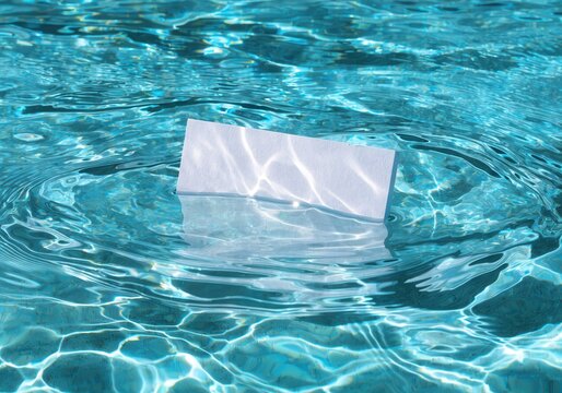 Abstract texture of clear blue water ripples in a clean summer pool or transparent ocean wave