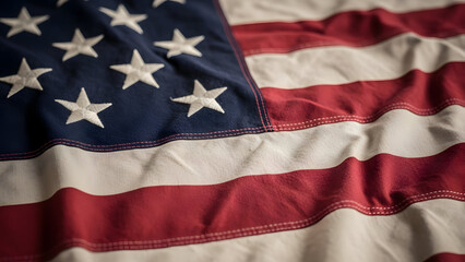 American flag on national freedom day