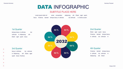 Elements of infographics on a white background. Use in presentation templates, flyer and leaflet, corporate report. Dashboard template with big data visualization.