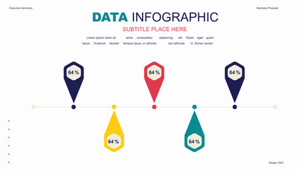 Elements of infographics on a white background. Use in presentation templates, flyer and leaflet, corporate report. Dashboard template with big data visualization.
