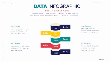 Elements of infographics on a white background. Use in presentation templates, flyer and leaflet, corporate report. Dashboard template with big data visualization.