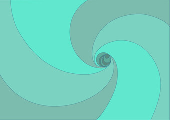 abstract green background features business graphics snail pattern colors complementary depth spiral simple  © Sarah
