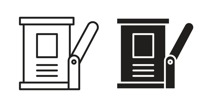 Road toll icons in trendy flat style. symbol for your web site design, app, UI Vector EPS 10.