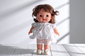 little girl in a red dress