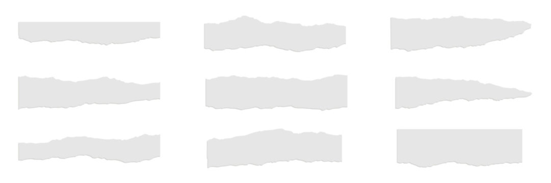 ripped torn paper edges. Rectangle torn paper shape. Headline, calligraphy border, isolated grunge header background. Rough edge rectangle frame.