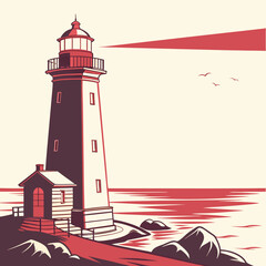 lighthouse on the island