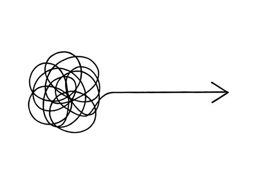 Problem Solving hand drawn simple sketch vector illustration