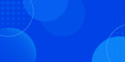 Abstract blue background with circles. Vector illustration