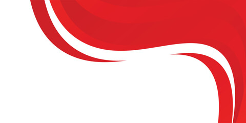 Vector red line background curve element with white space for text and message design