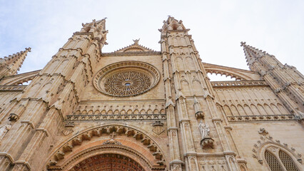 The Cathedral of Santa Maria of Palma, more commonly referred to as La Seu, is a Gothic Roman Catholic cathedral located in Palma, Mallorca, Spain, Europe