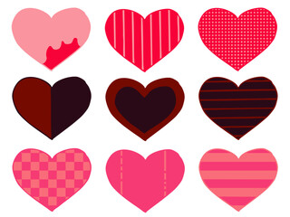 ハート いろいろ ころころ 主線なし