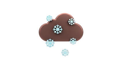 Snowy cloud icon