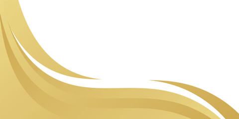 gold wave curve, golden wave corner shape for element, stripes ribbon golden graphic. vector illustration eps10