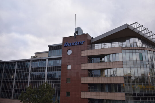Baxter Polska, branch of American multinational healthcare company. WARSAW, POLAND - FEBRUARY 3 2025