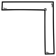 pigpen cipher G illustration hand drawn outline vector