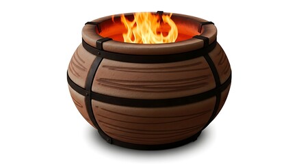 Warm and cozy barrel fire pit for outdoor gatherings and relaxation