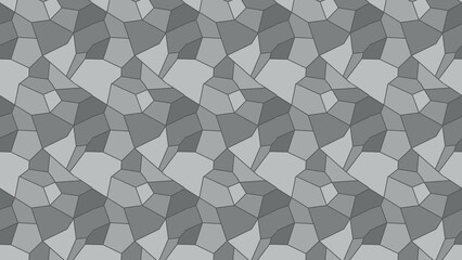 Modern geometric pattern with gray polygons