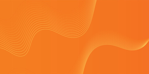 Vector abstract background with dynamic orange waves. vector illustration eps10
