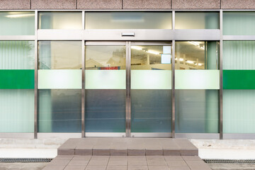 Shop Boutique Store Front with Big Window and Place for Name